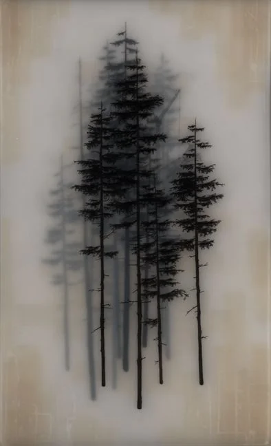 Reminiscent of fog. Deep layers.
