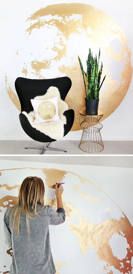 Gold leafing is a great organic texture combined with a sort of mechanical contrast.
