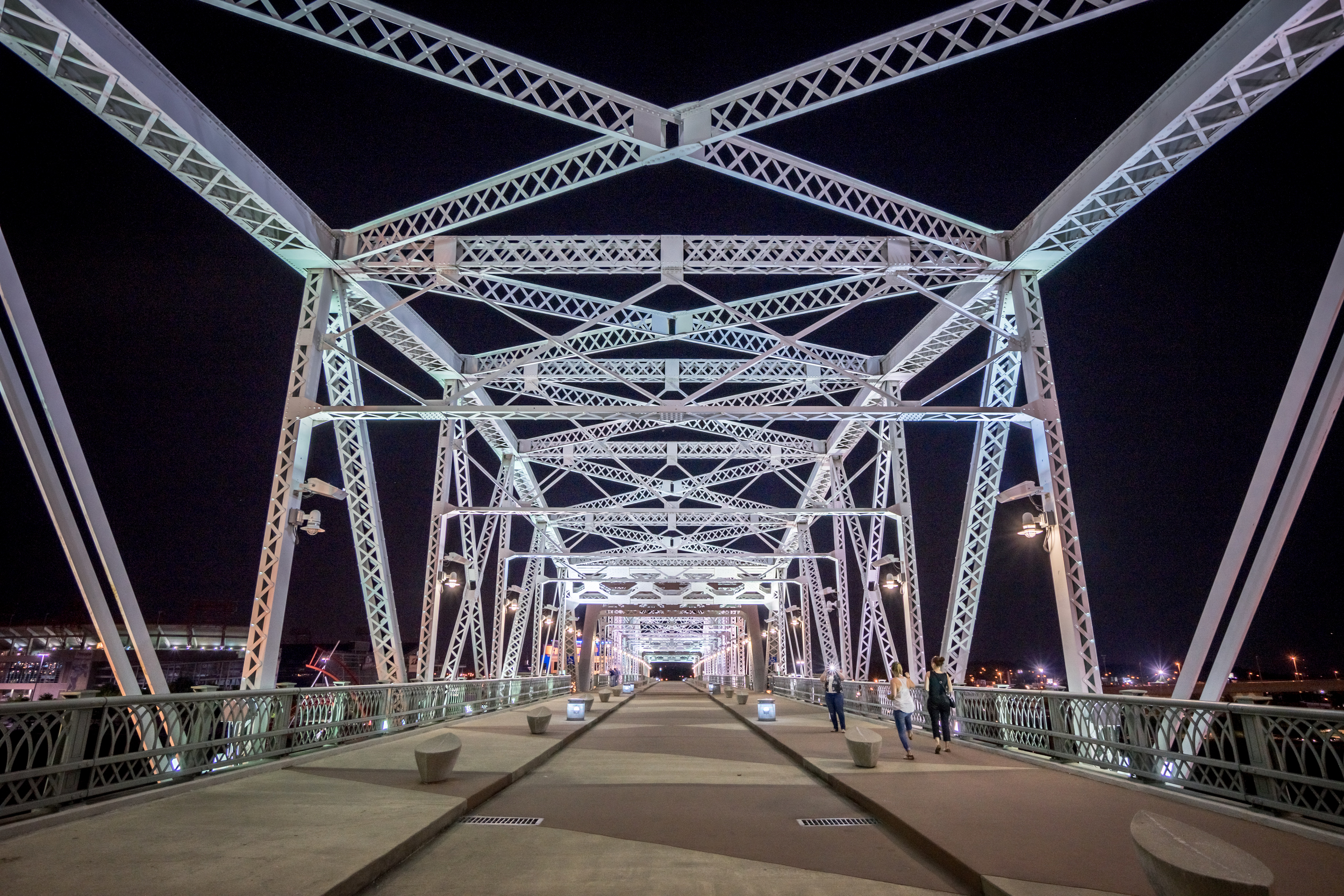 Pedestrian Bridge at night