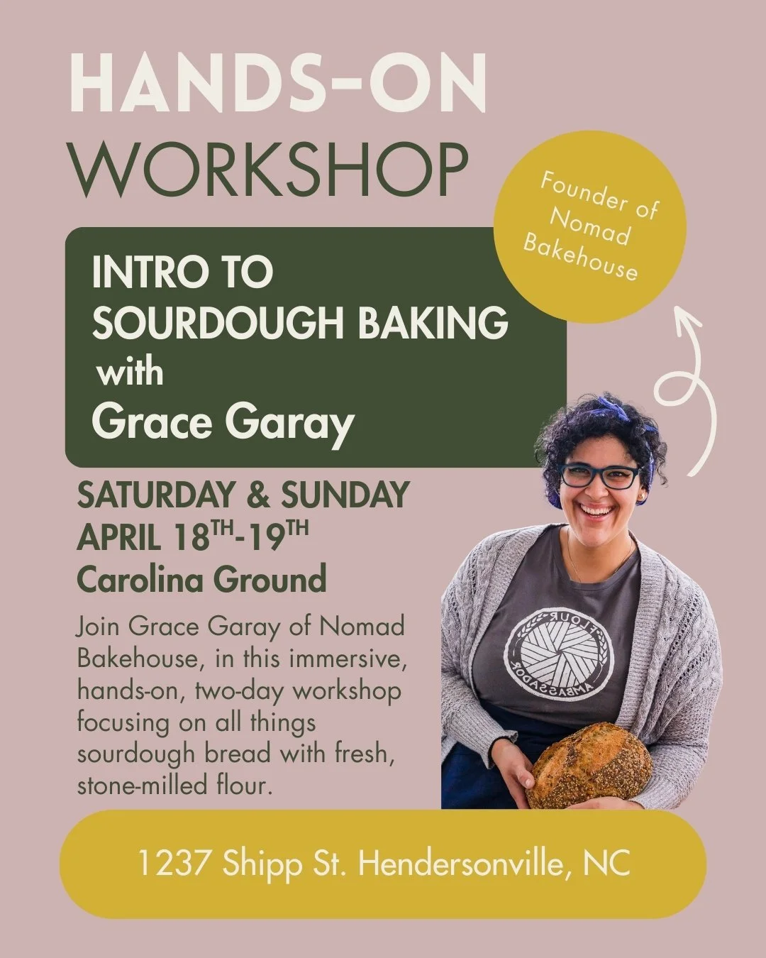 Intro to Sourdough Baking with Stone Milled Grains with Grace Garay