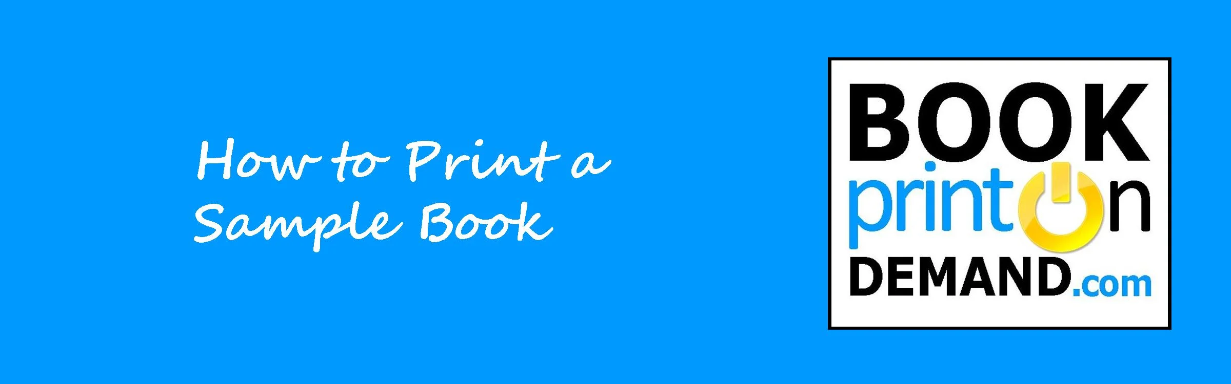 How To Print A Sample Book Bookprintondemand Com