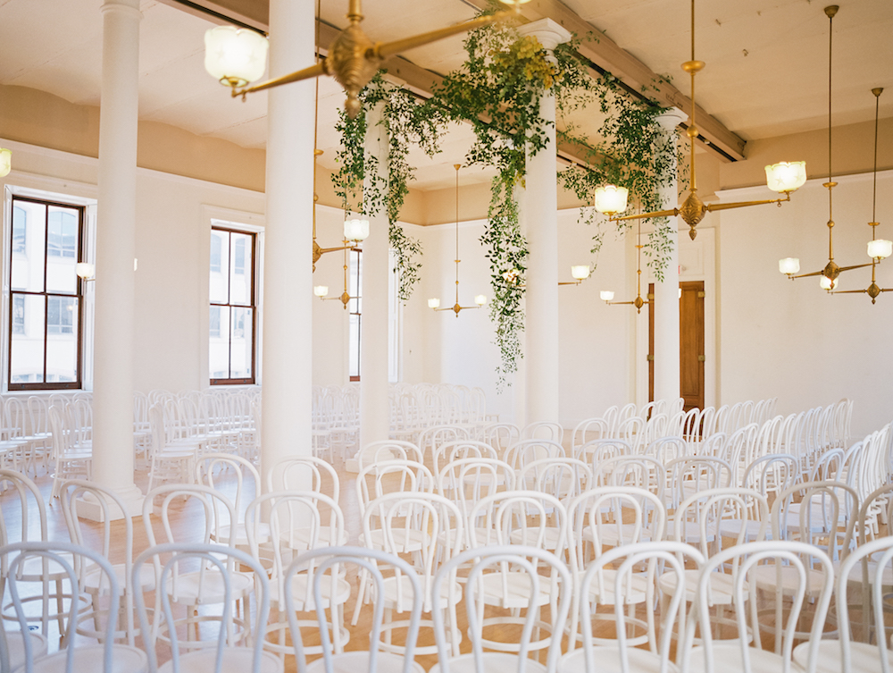  I lovingly refer to this ceremony set up as chuppah a la Jumanji.  Photo by Michele Beckwith. Event Design by Bash Please. 