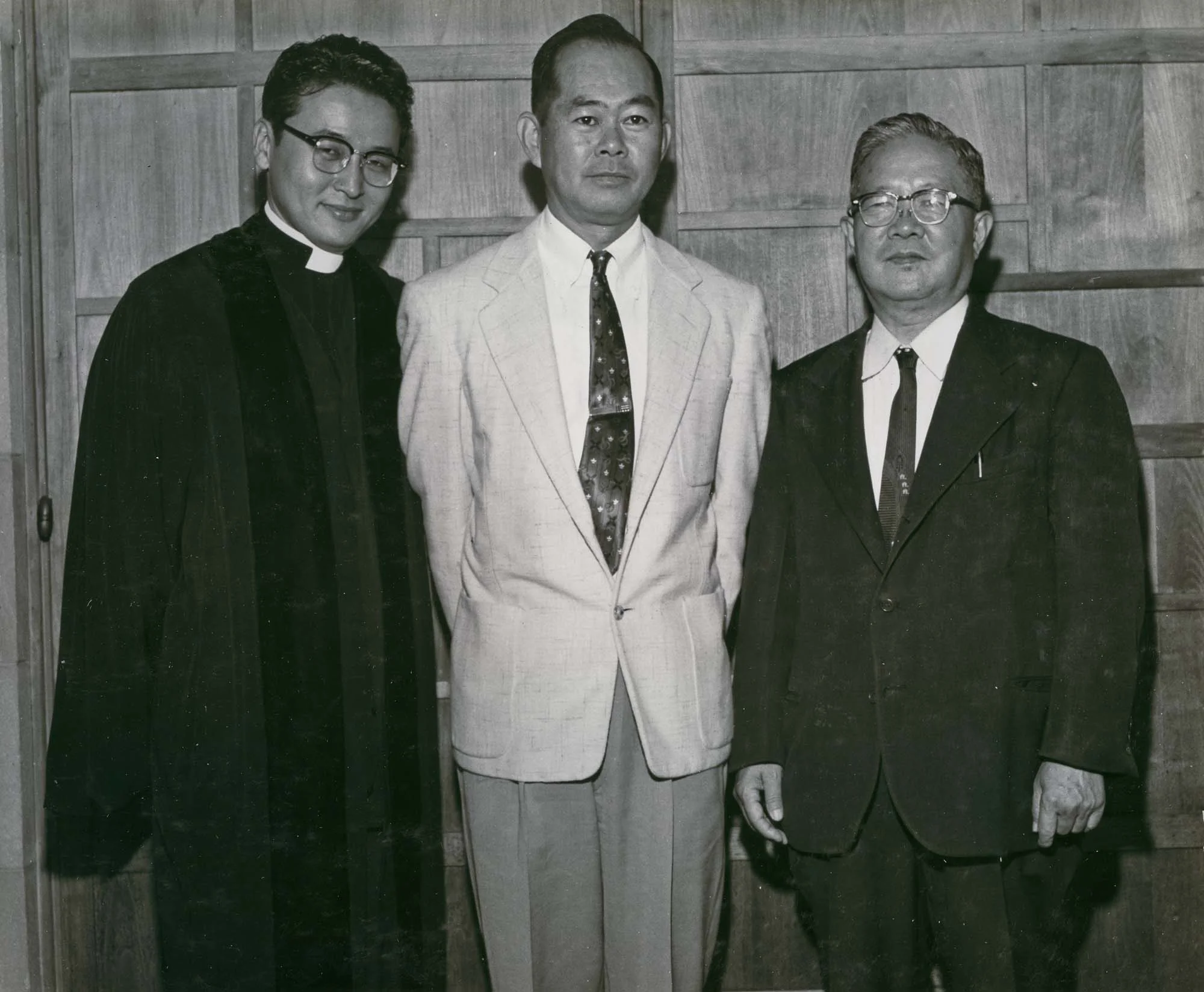 1957 Pastors with Moderator Mr. Sadamoto Iwashira