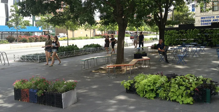 Space activation in Brooklyn, New York by George Westinghouse High School.