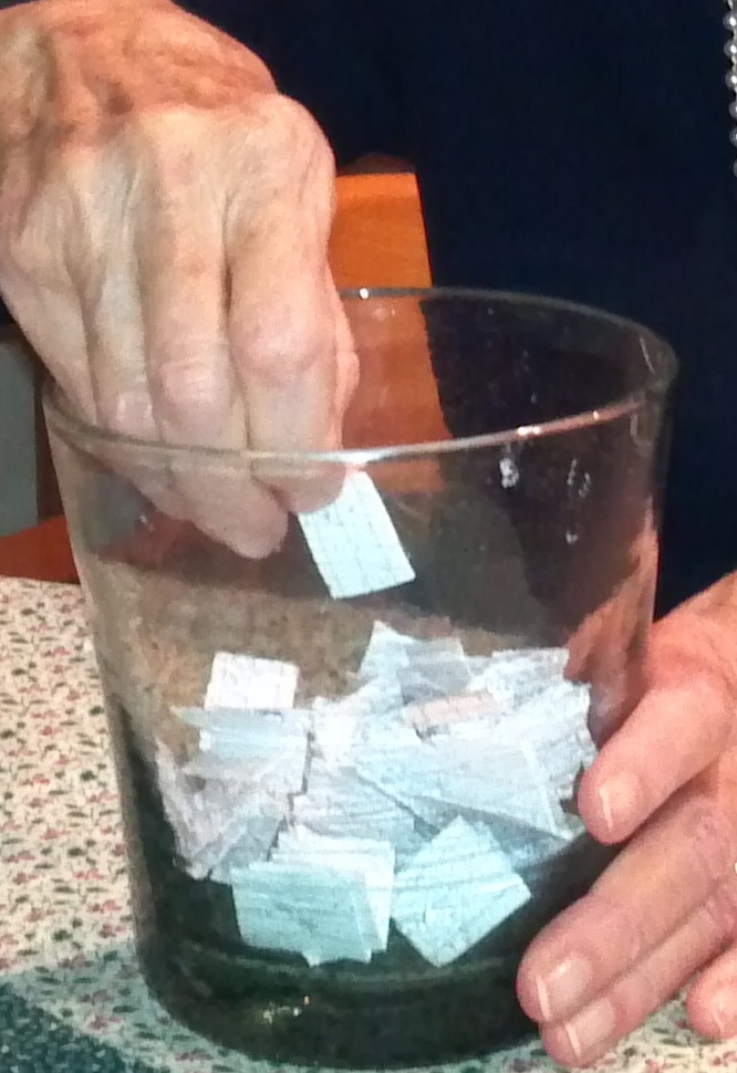 On March 23rd, Julie's name was drawn. "YAY!"
