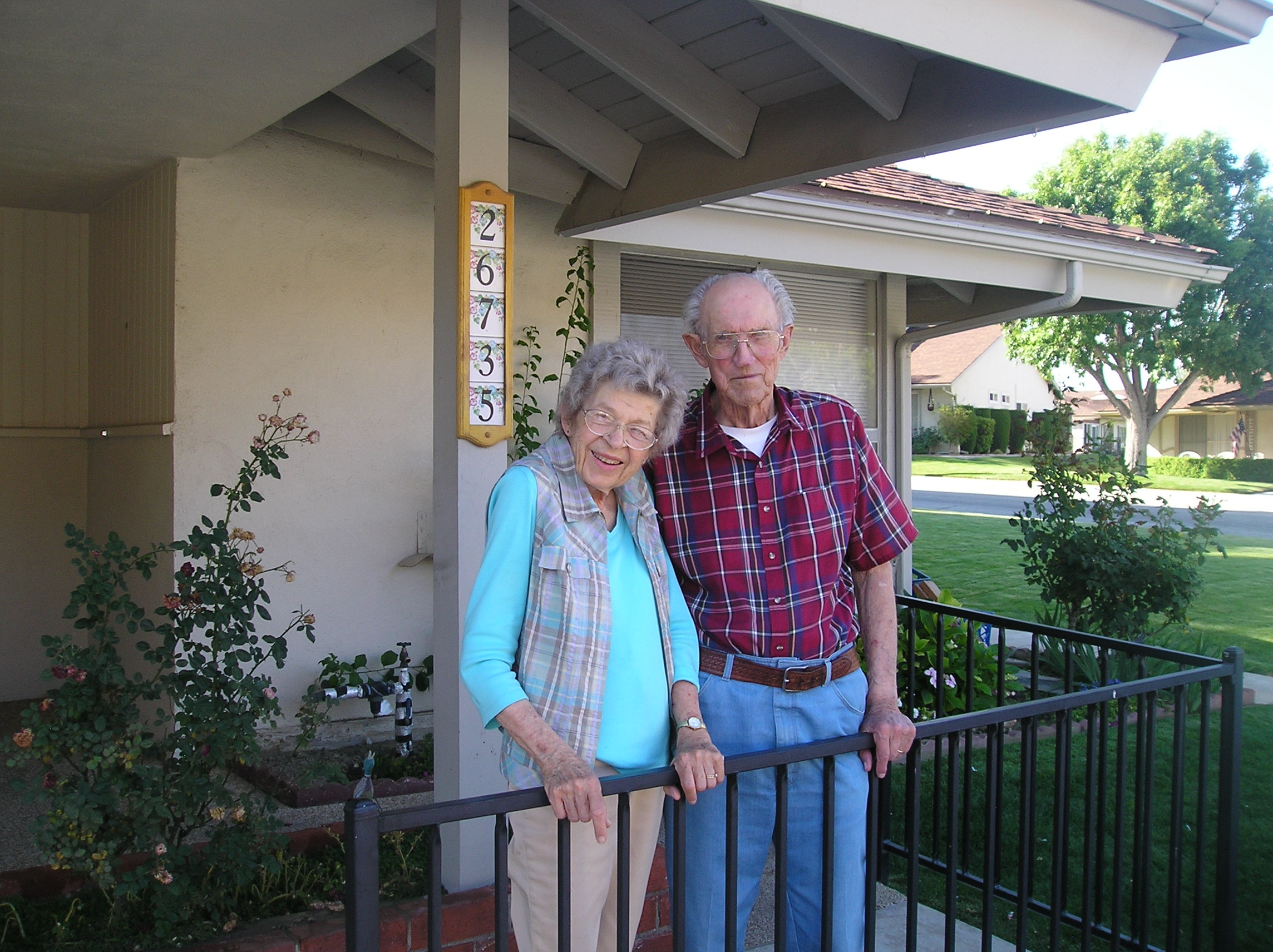 Mom and Dad arrive at their new, smaller home. June 2011