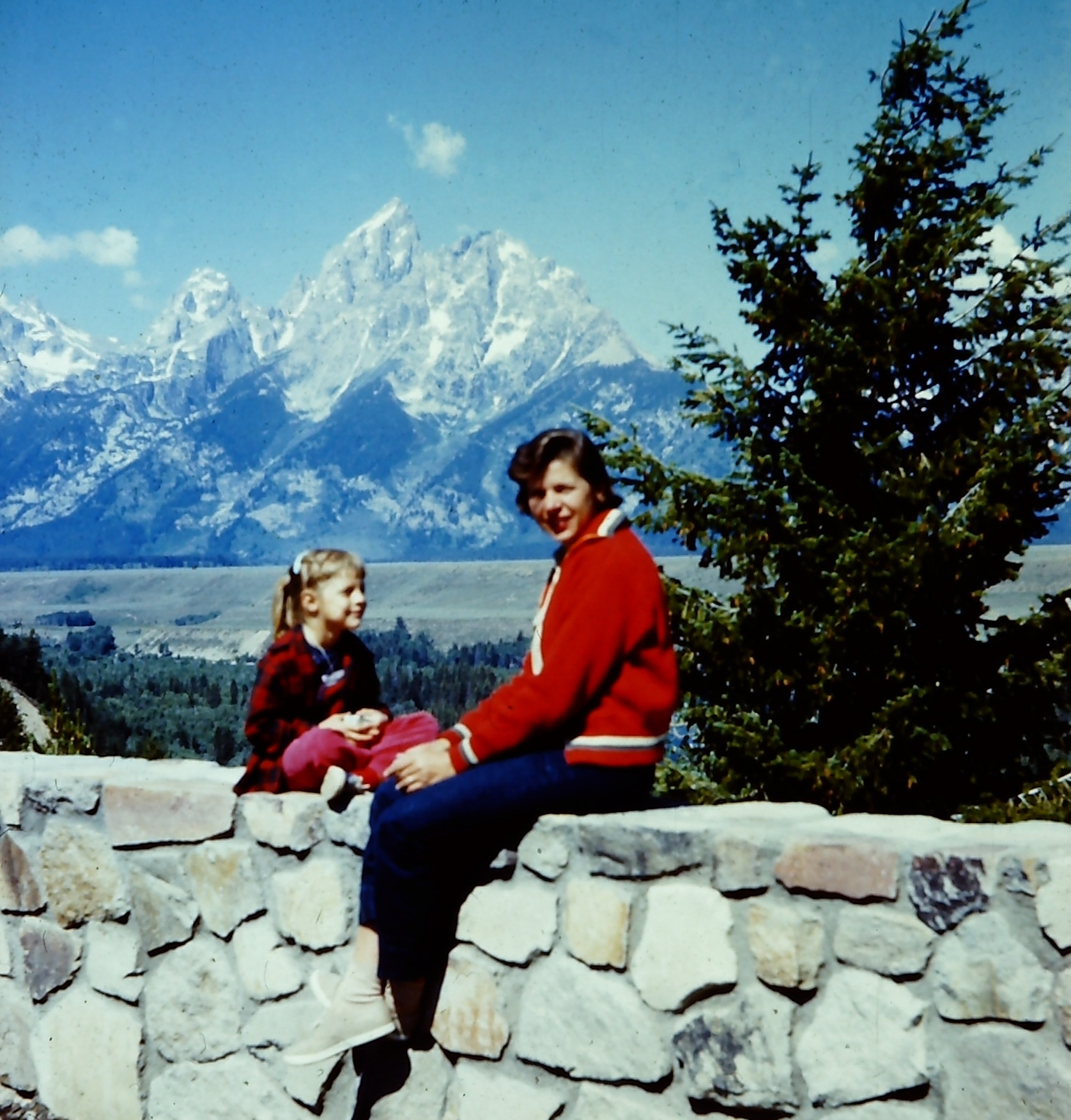 Grand Teton National Park - 1957 - Mom and I