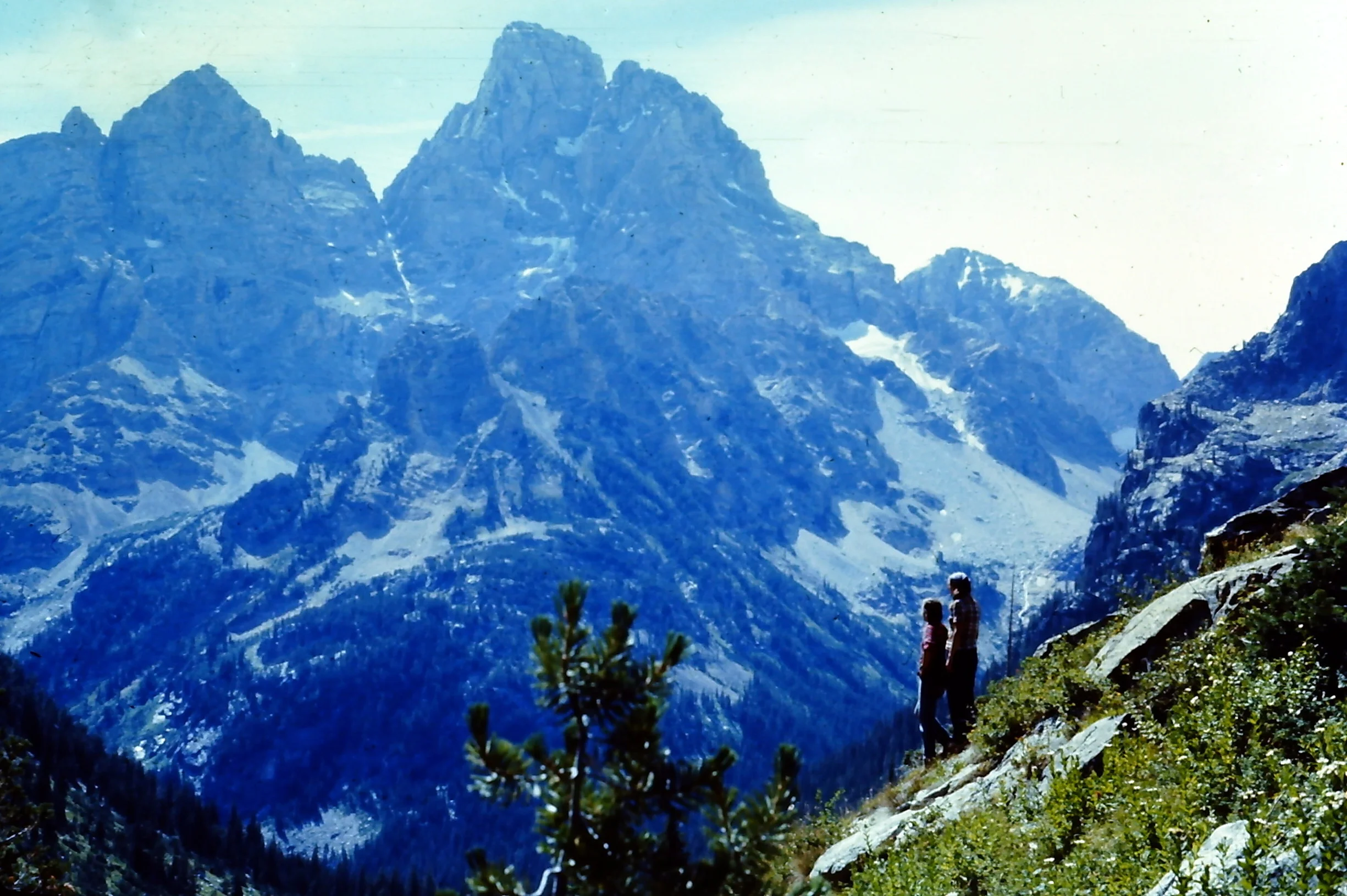 Gary & Laurie - Near Lake Solitude - GTNP - 1977