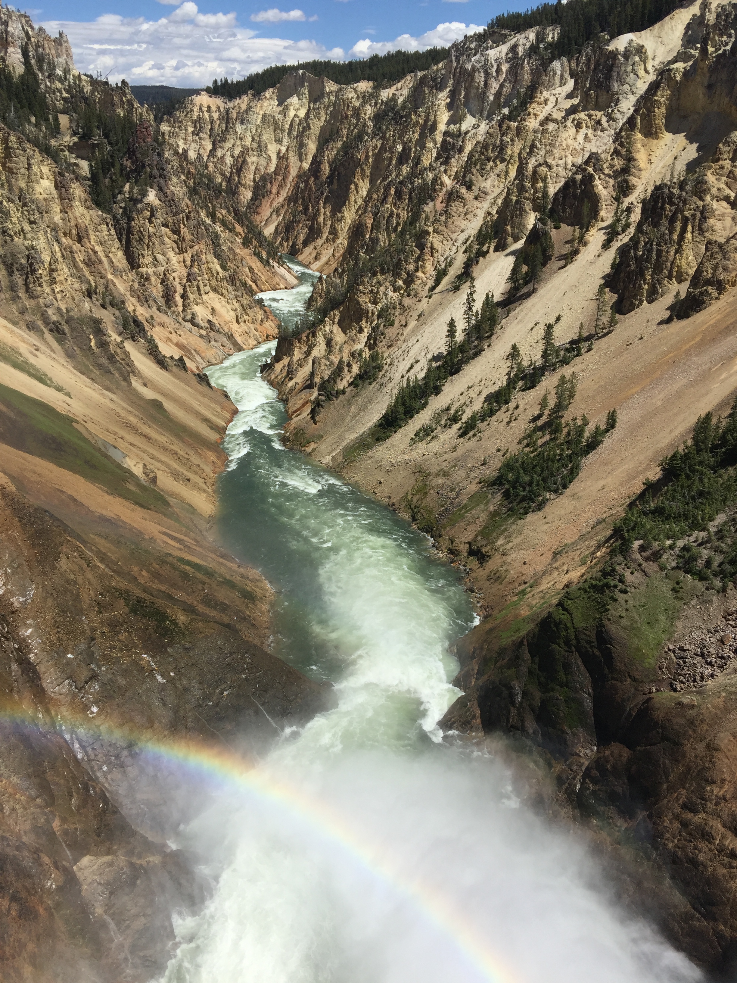  Grand Canyon of the Yellowstone (view from the falls). 