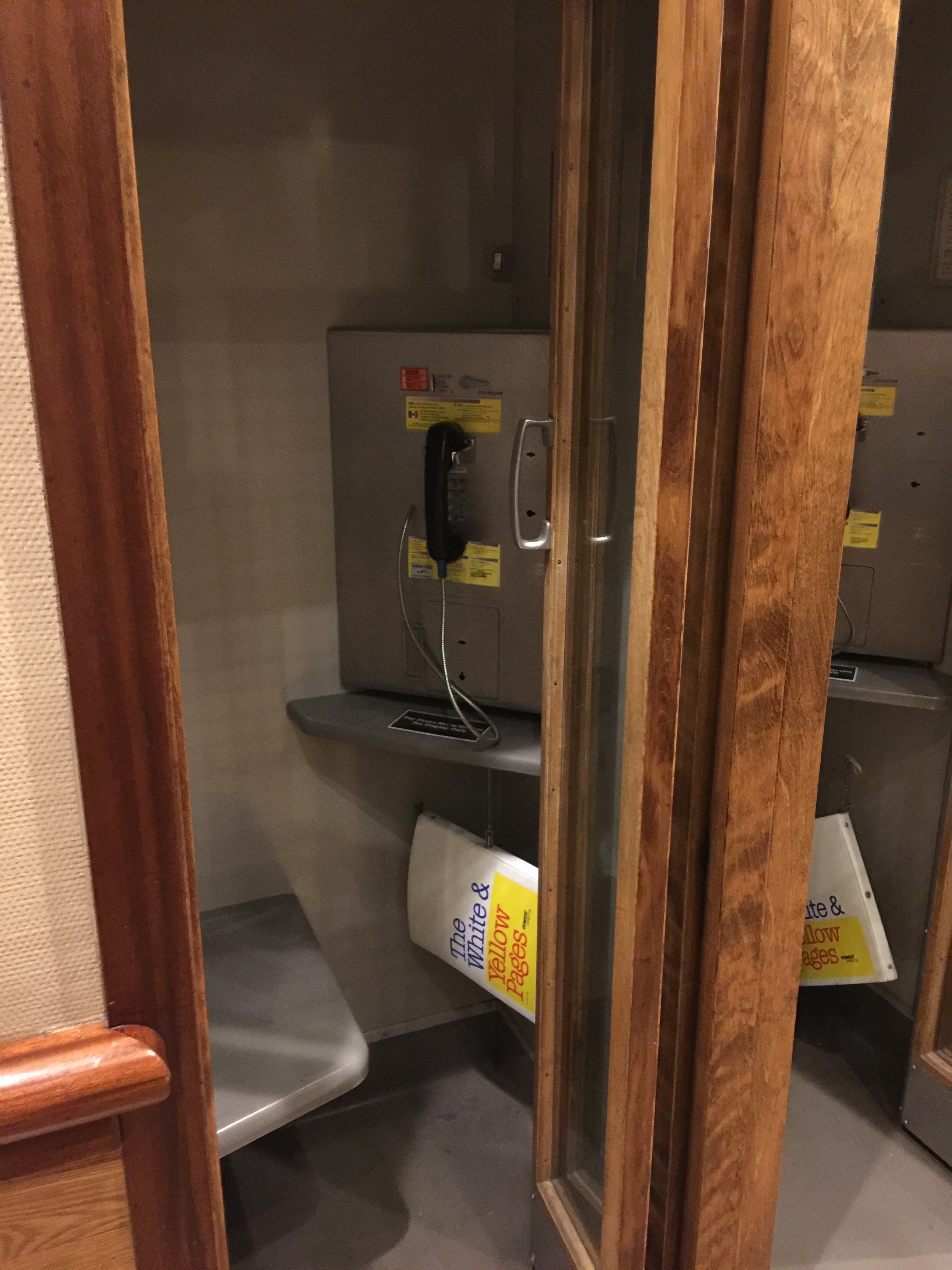 The phone booth in the Lodge where I had so many long, expensive conversations with Gary that summer. Can't believe it's still there.