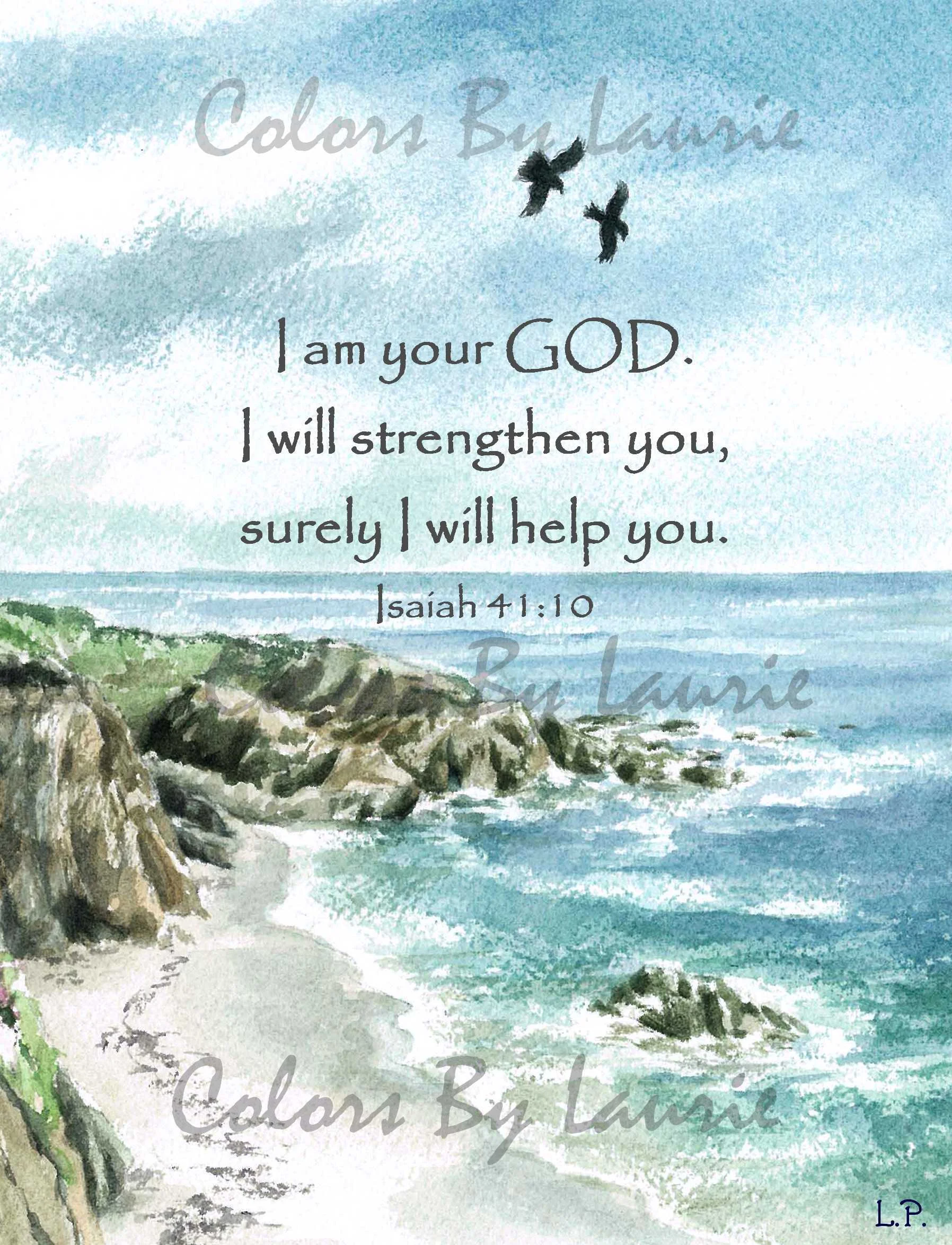 ISAIAH 41:10 - SIZE: 8 X 10