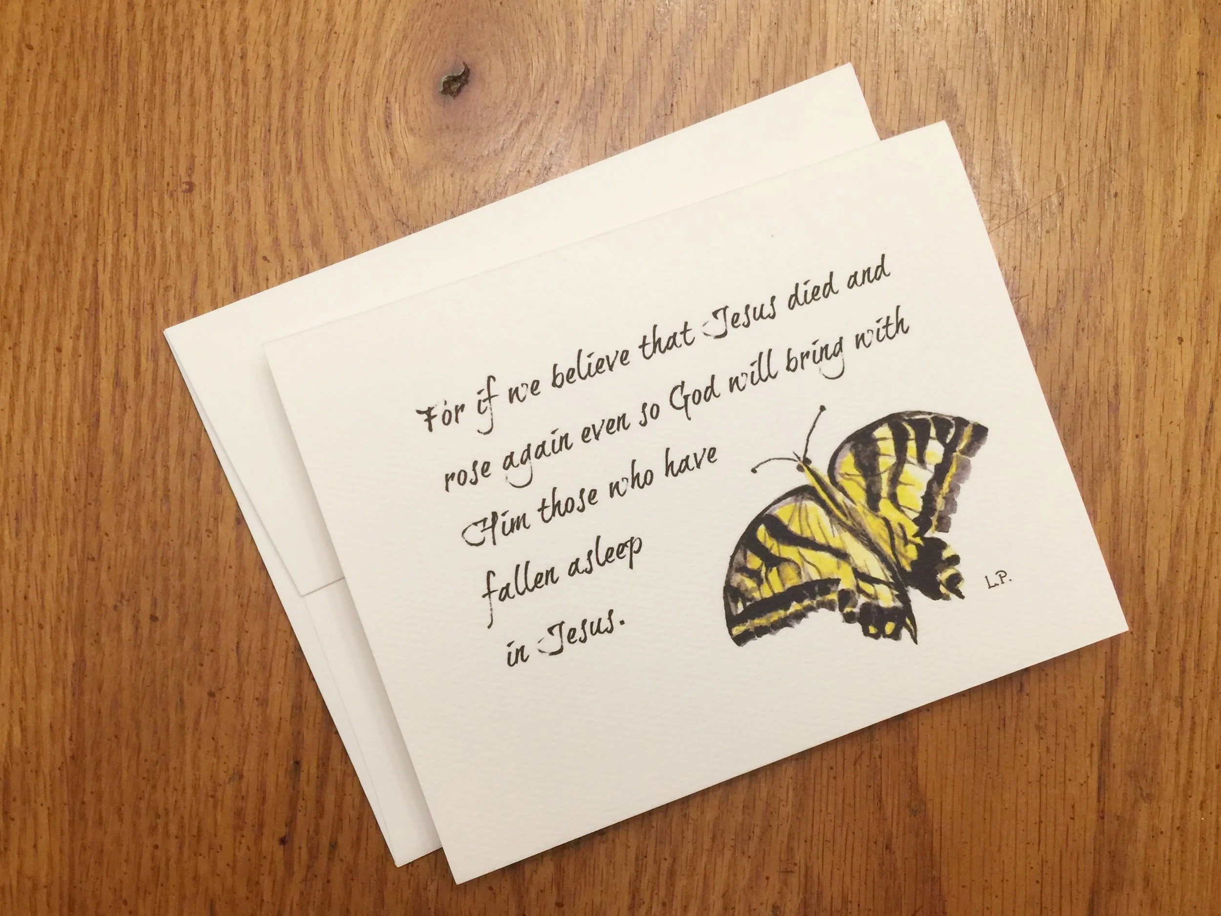 INSIDE:&nbsp; Therefore comfort one another with these words.&nbsp; 1 Thessalonians 4:14 &amp; 18