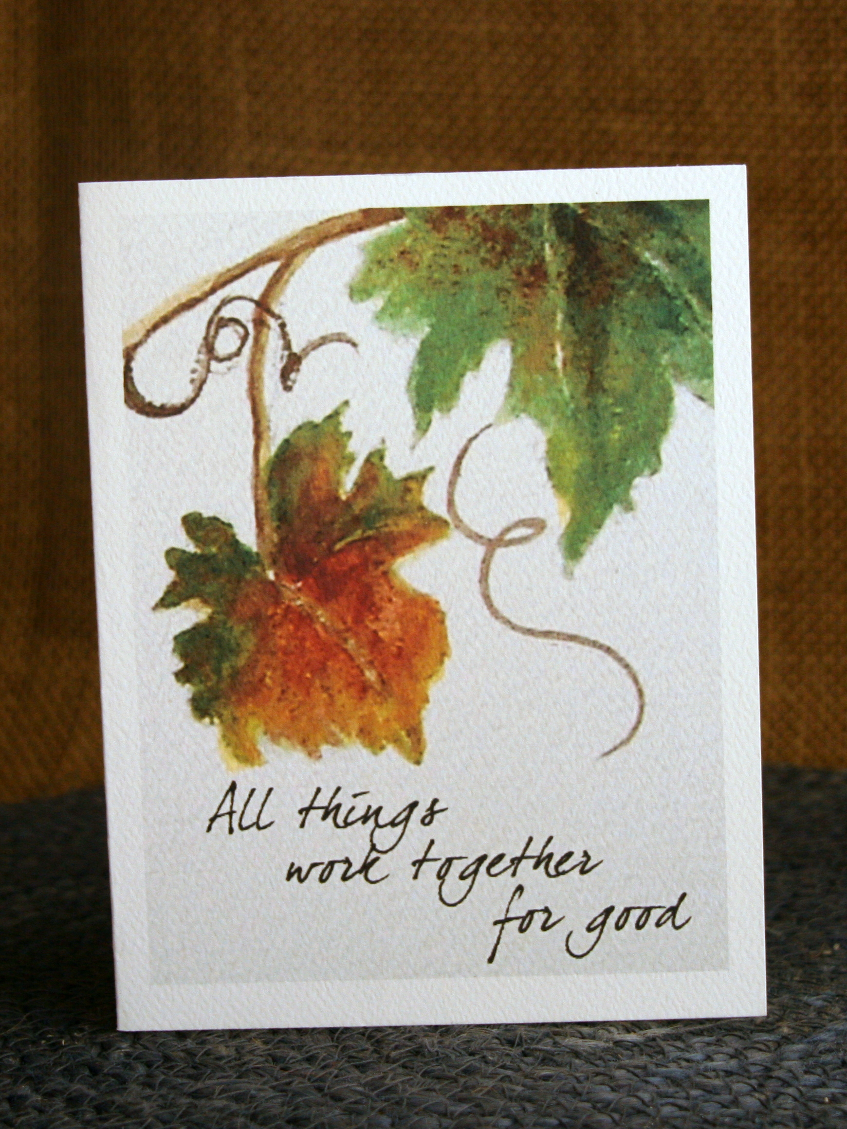 INSIDE: And we know that God causes all things to work together for good to those who love God, to those who are called according to His purpose. Rom 8:28