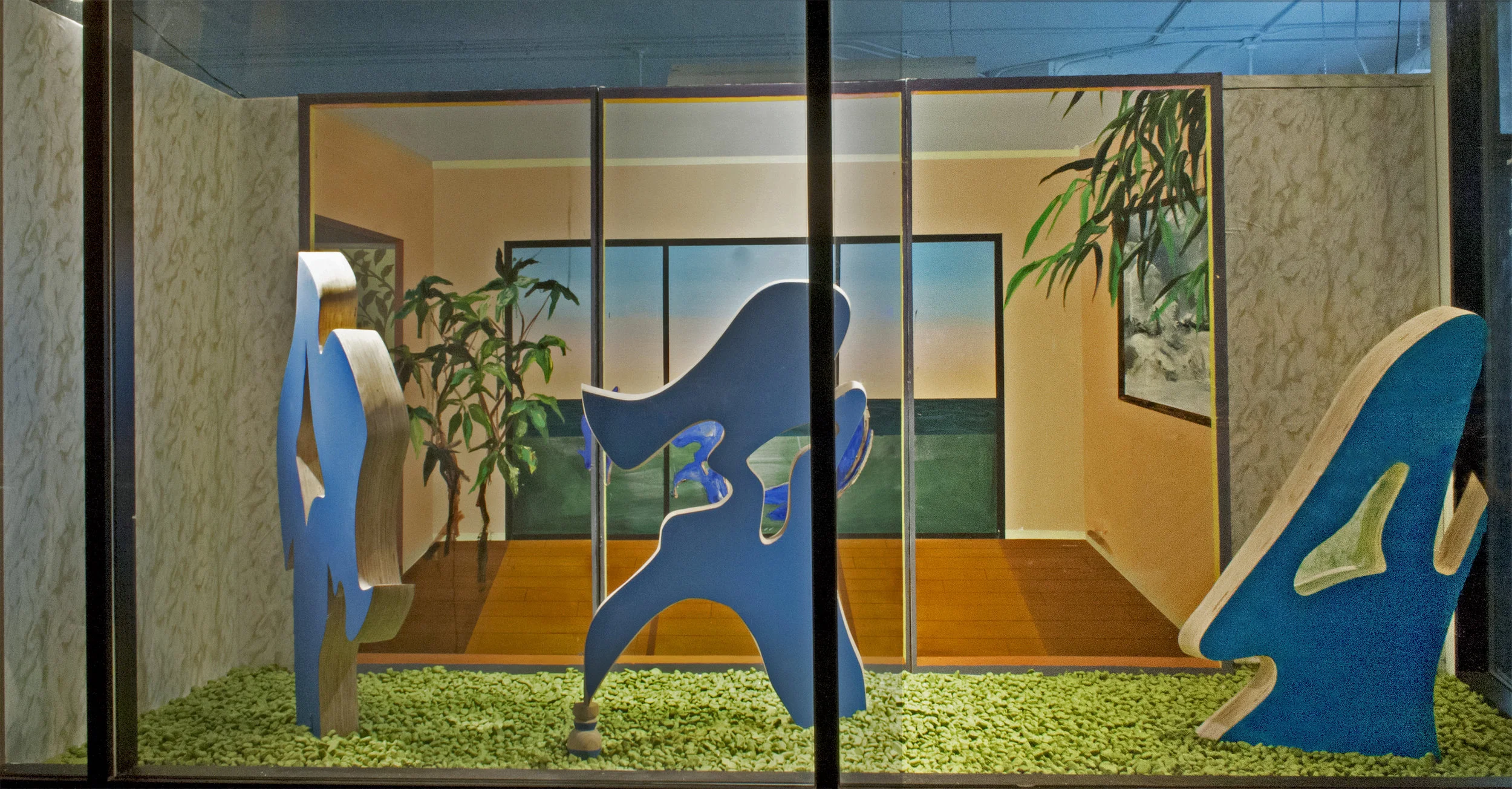   Aligning The Echo   full room installation  Friendzone gallery, Chicago IL 2017 