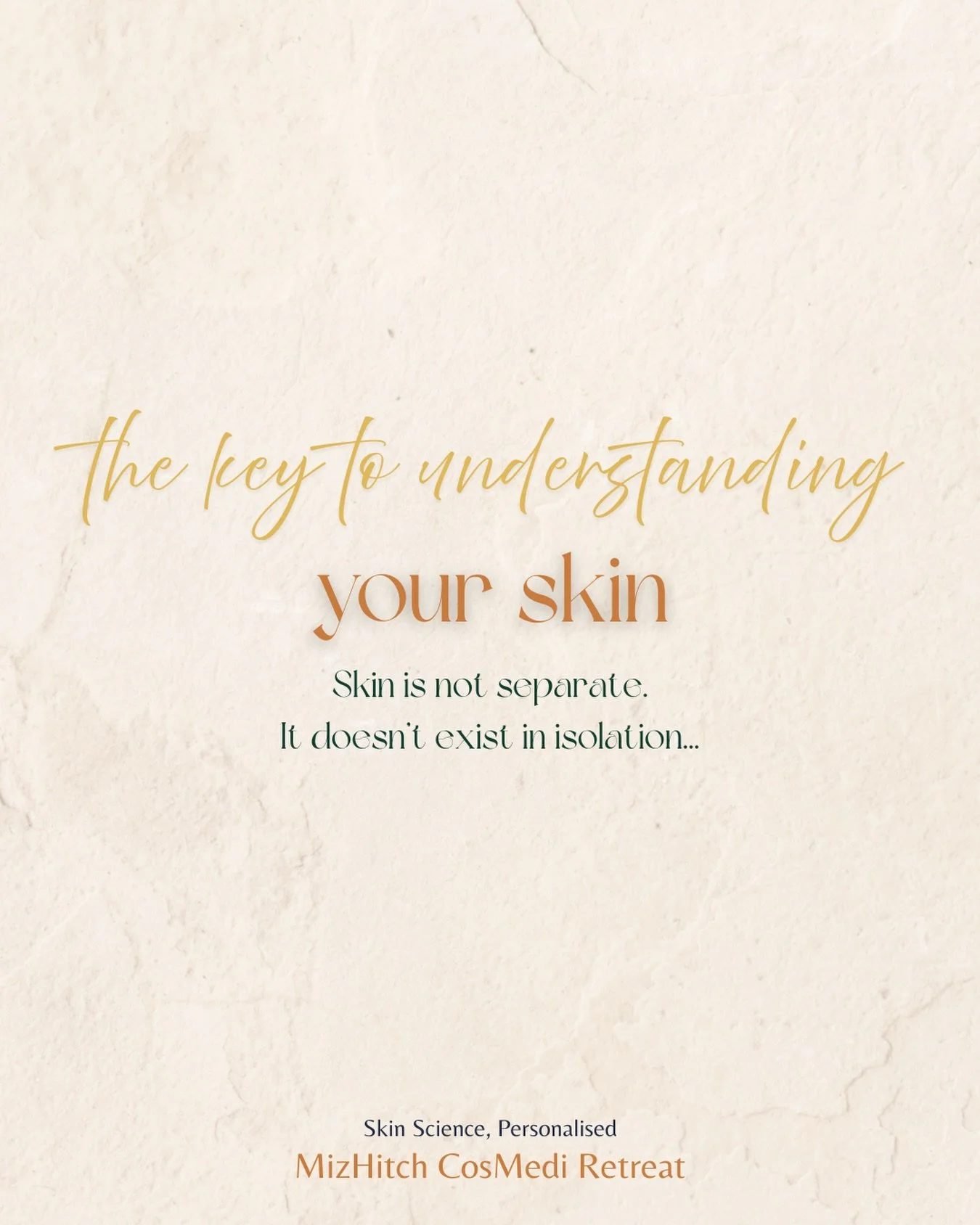 &lsquo;Tis a longish one friends but if we are truthful, it&rsquo;s a concept that needs to be said.

Understanding your skin means understanding your body. Why? Because skin is not separate. It doesn&rsquo;t exist in isolation.

Breakouts, inflammat