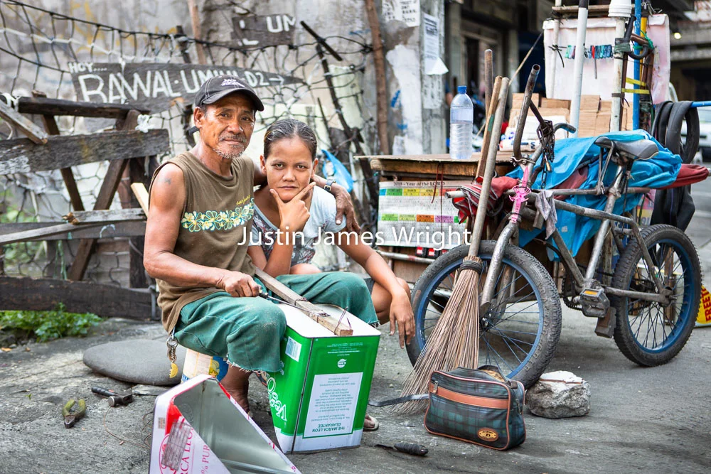 Dust-Pan Maker and His Wife, Pasay City, Metro Manila, Philippines. Philippine Image # 4191 If you wish to purchase a photography print of this image, or would like to license this image please contact us using the form below. Please kindly include the Image Title and Image Ref # in your message, we will get back to you.