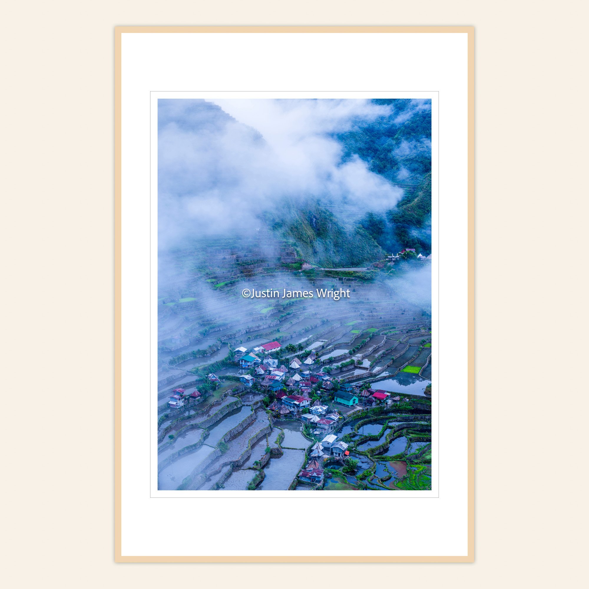 A fine art photography print of Batad Rice Terraces, Banaue, Ifugao, Philippines by Justin James Wright.