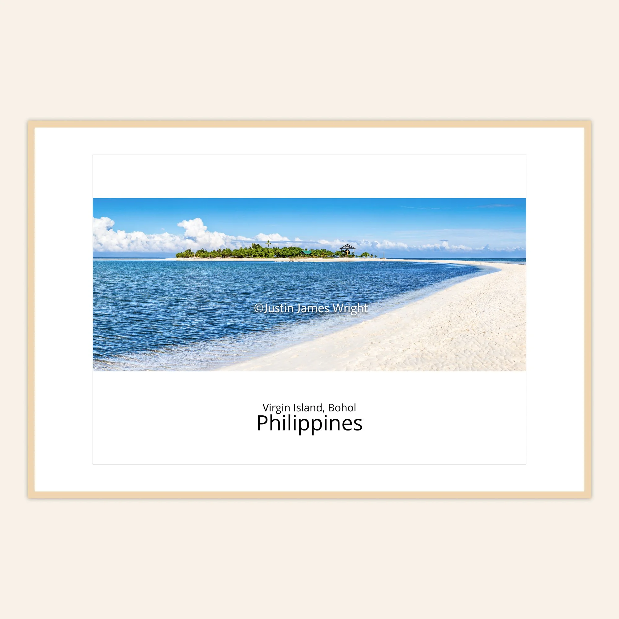 A framed fine art photography print of Virgin Island, Bohol, Philippines