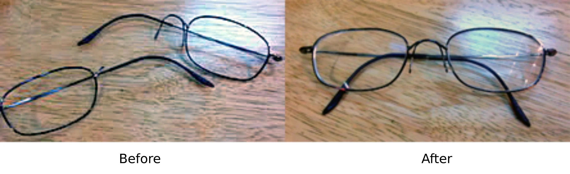 titanium glasses repair