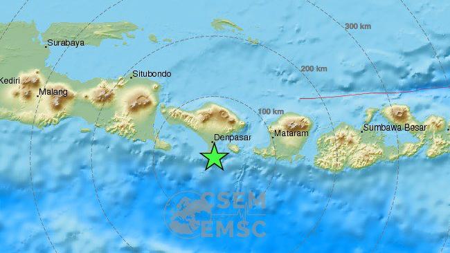 Bali wakes to a shake: Magnitude 6.4 event strikes resort island. Source: EMSC