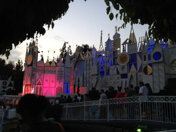 It's a Small World at sunset.