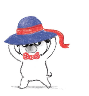 I drew this for The Bookasniffer - for my 1st ever blog interview .