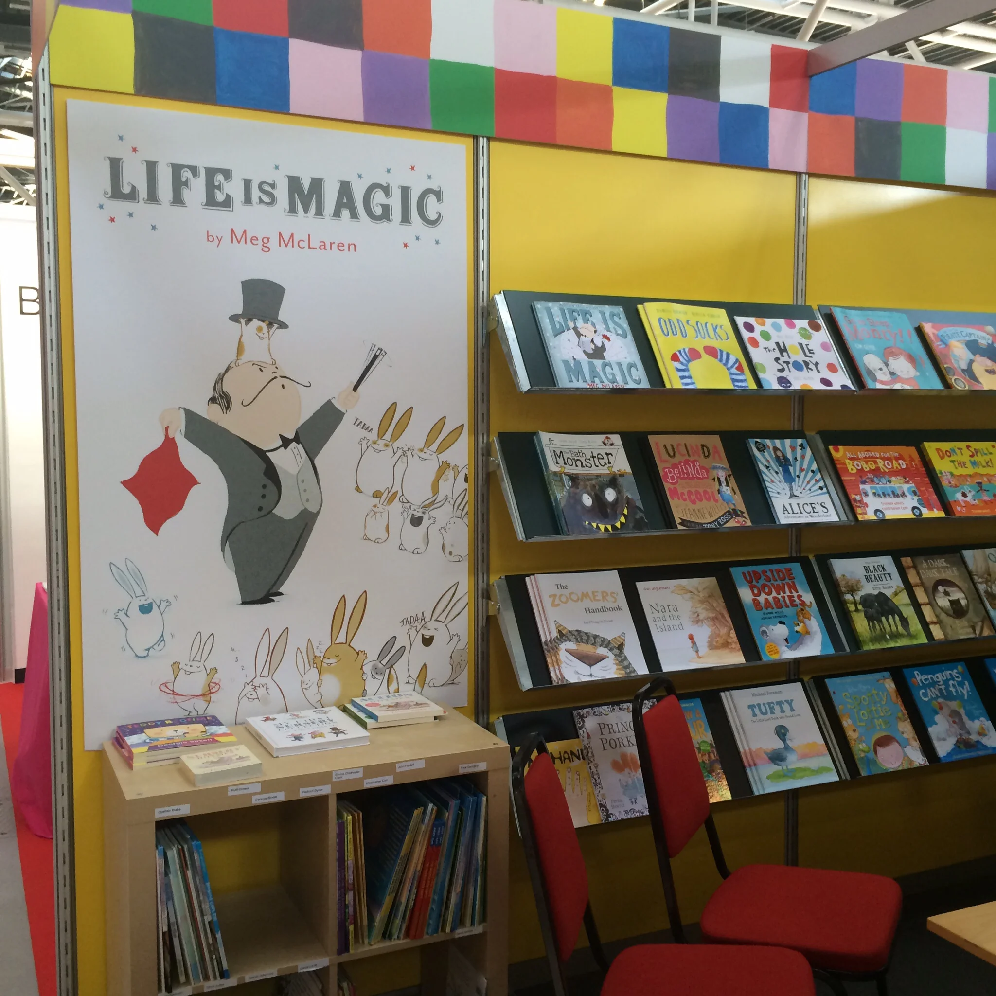 Meg McLaren's brilliant new book at the Anderson Press stand.