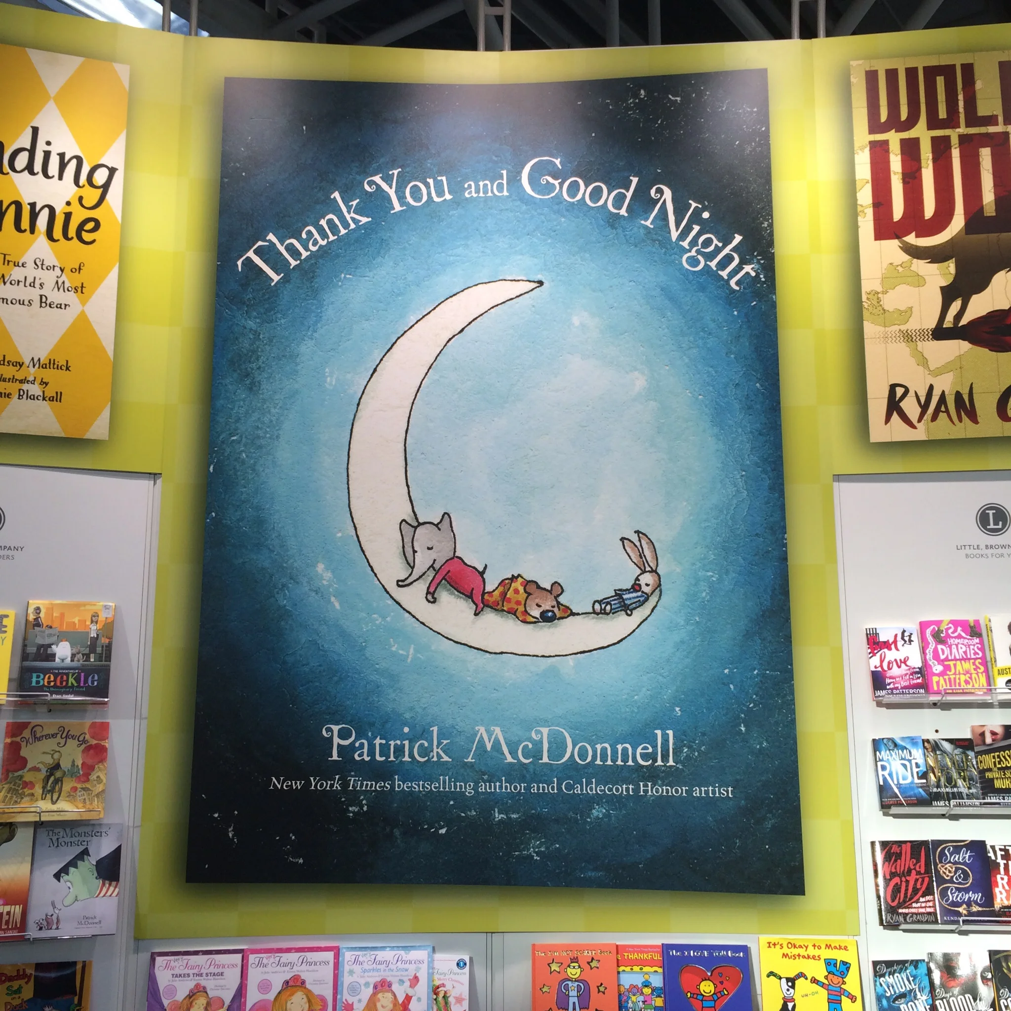 Patrick McDonnell's new book at the Hachette stand.