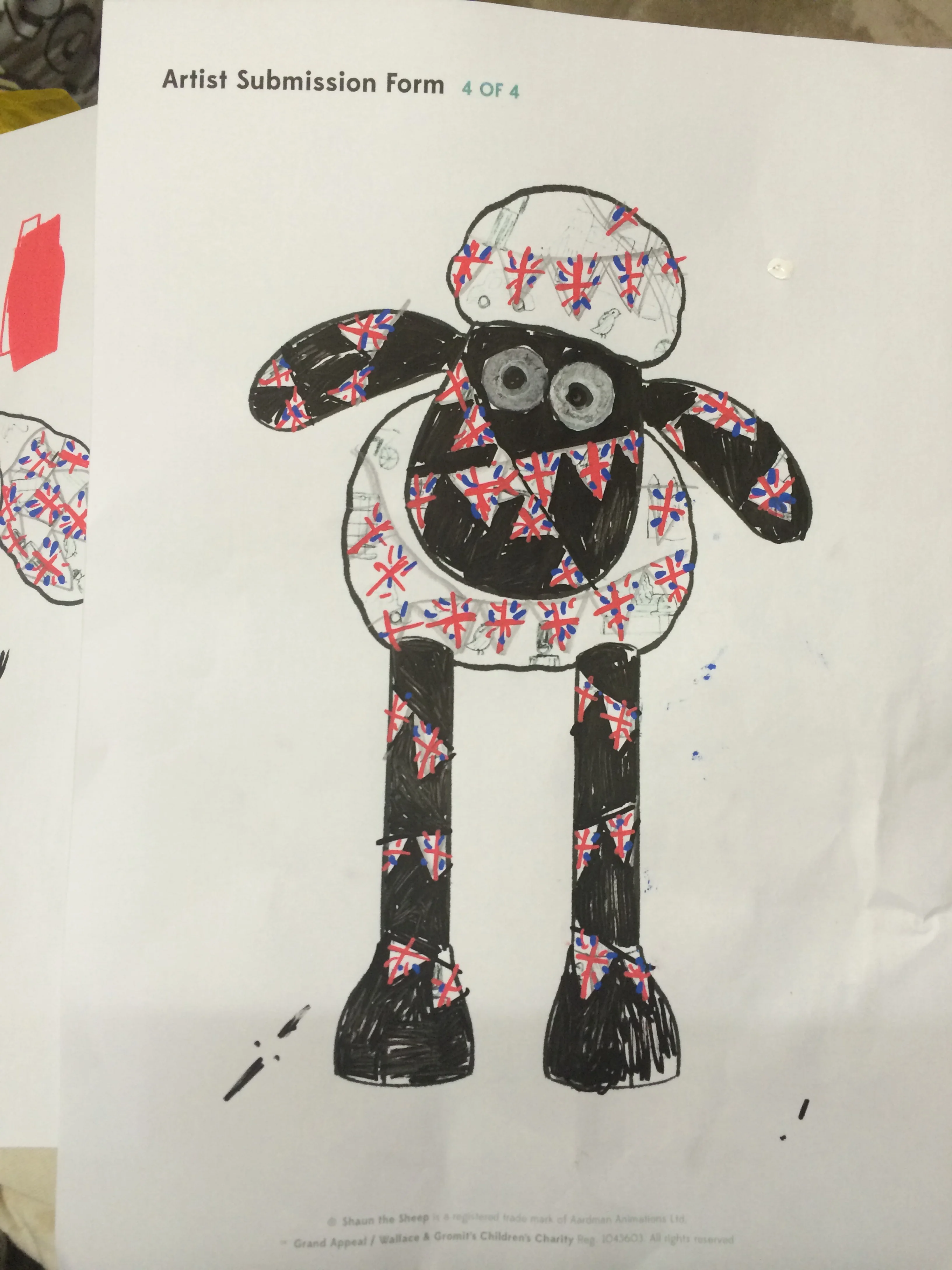 I figured Union Jack bunting would look pretty cool.