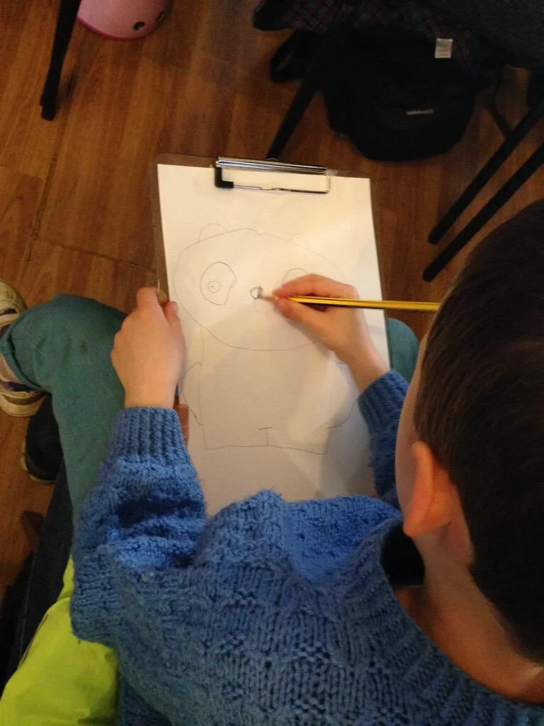 Lots of budding artists!