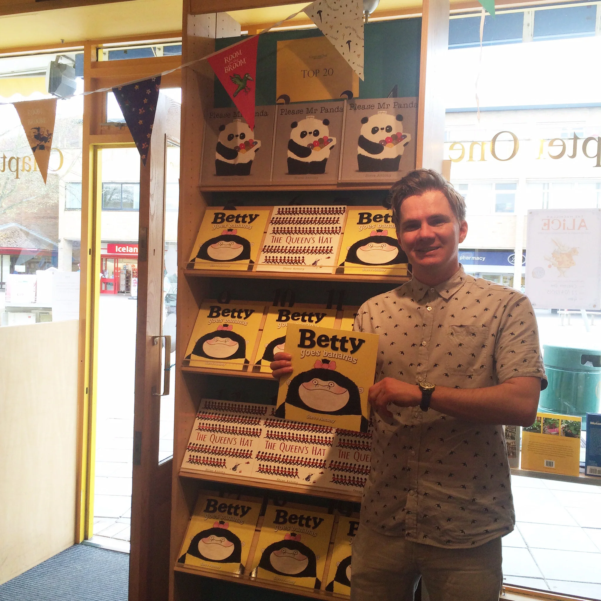 Last Thursday, in Chapter One Bookshop in Woodley.