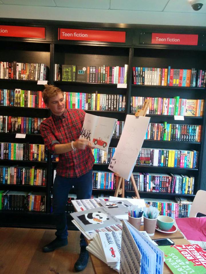 Reading at Waterstones in Richmond