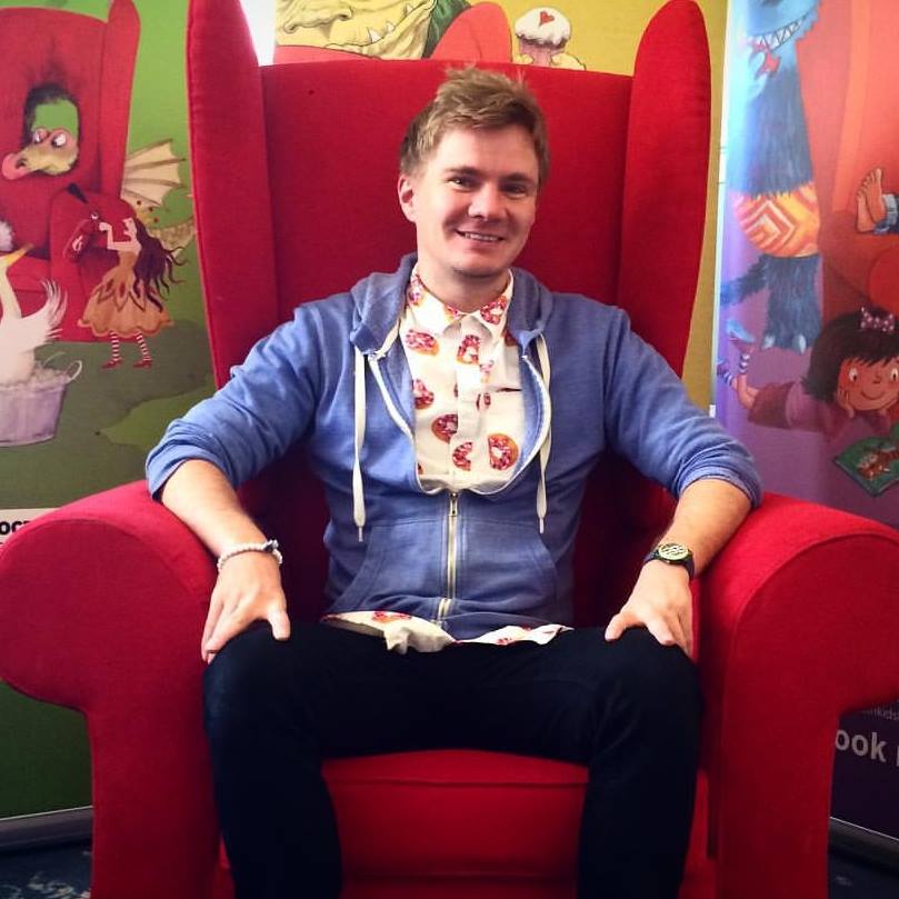 Bath Festival. I'm in the famous red chair!