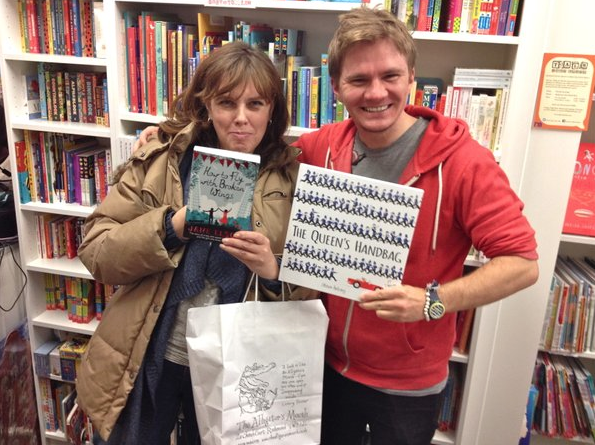 Me, Jane, our books and the Alligator on the bag.