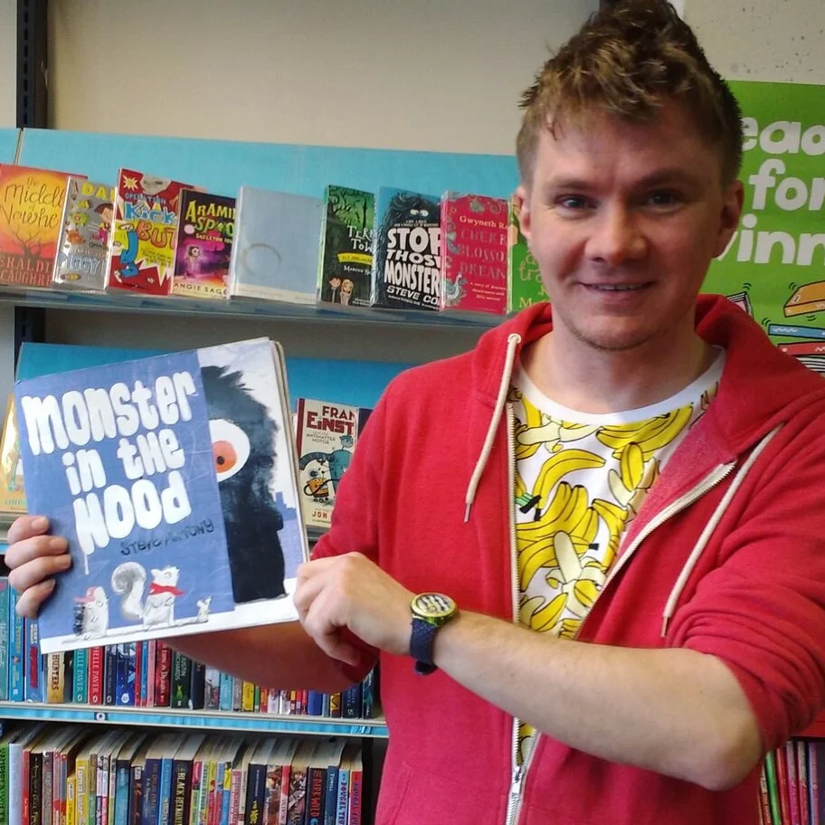 MONSTER IN THE HOOD isn't out in the UK until June, but that didn't stop me from reading it during my BETTY tour with OUP.