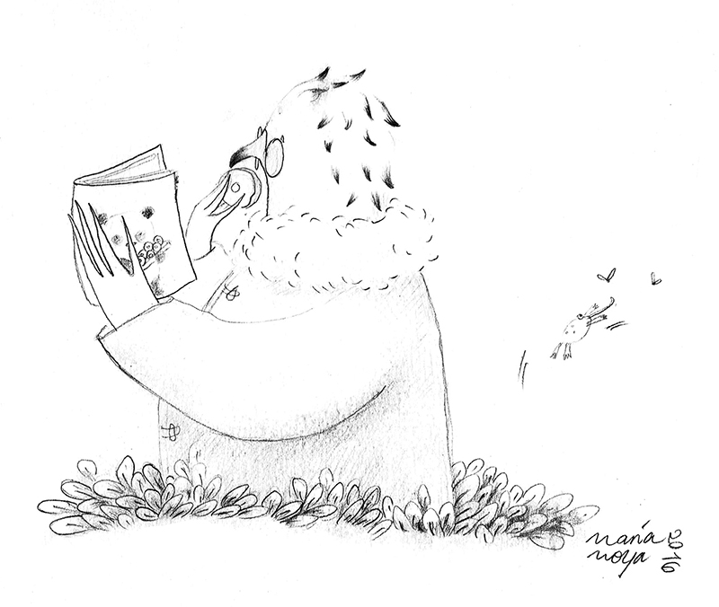 An illustration for me, by the very talented Maria Moya.