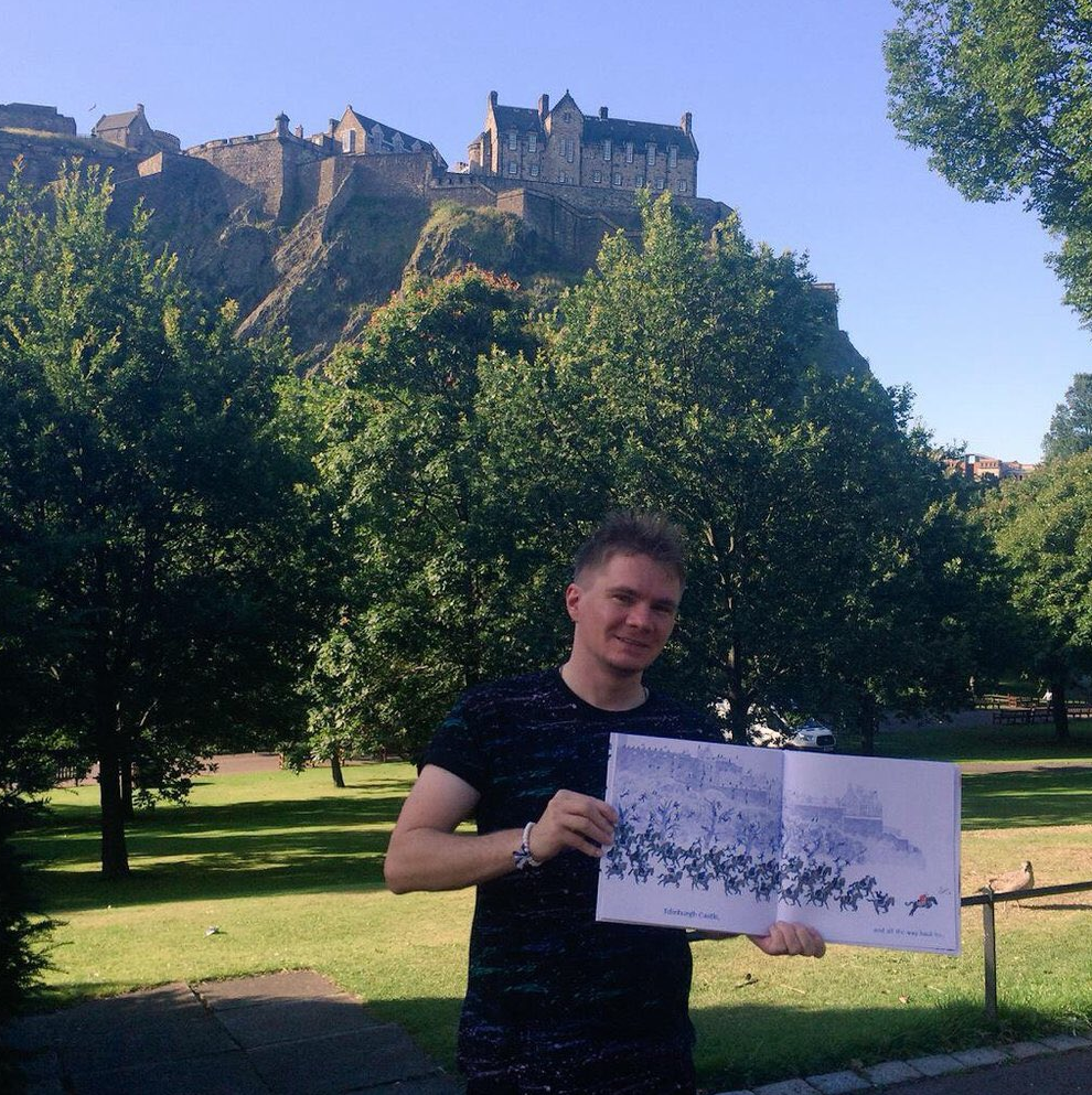 Edinburgh Castle features in the book