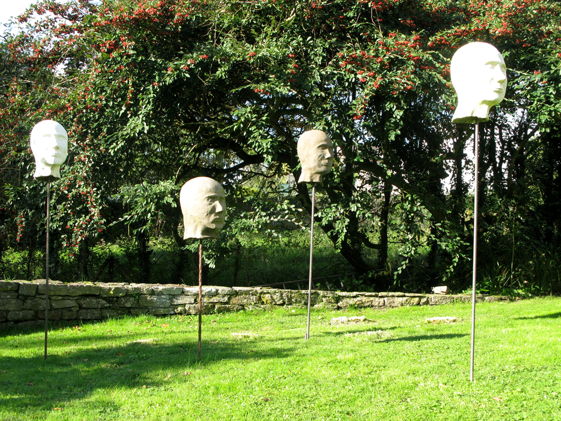 Enfin I - IV, installed in garden in Brittany