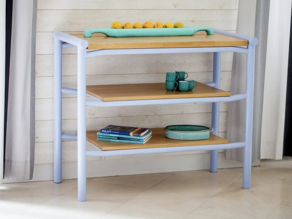 Delta buffet + carved wooden bowl