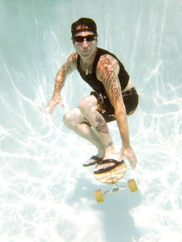 Underwater Skateboarding