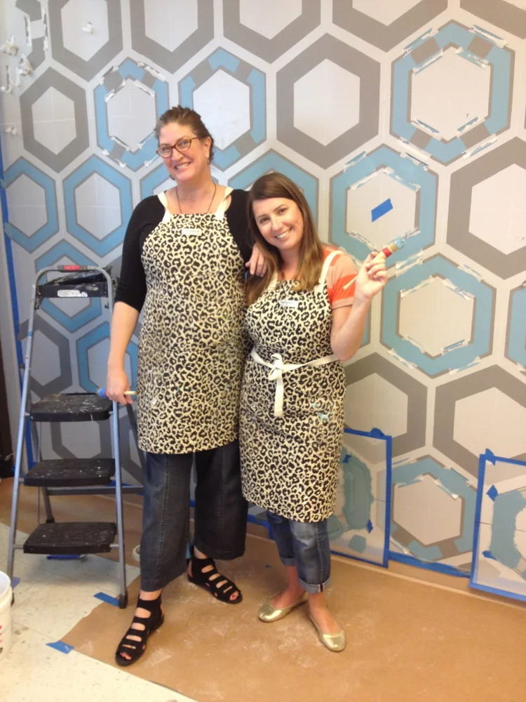 Posing with Lynne on day three during a very rewarding process.