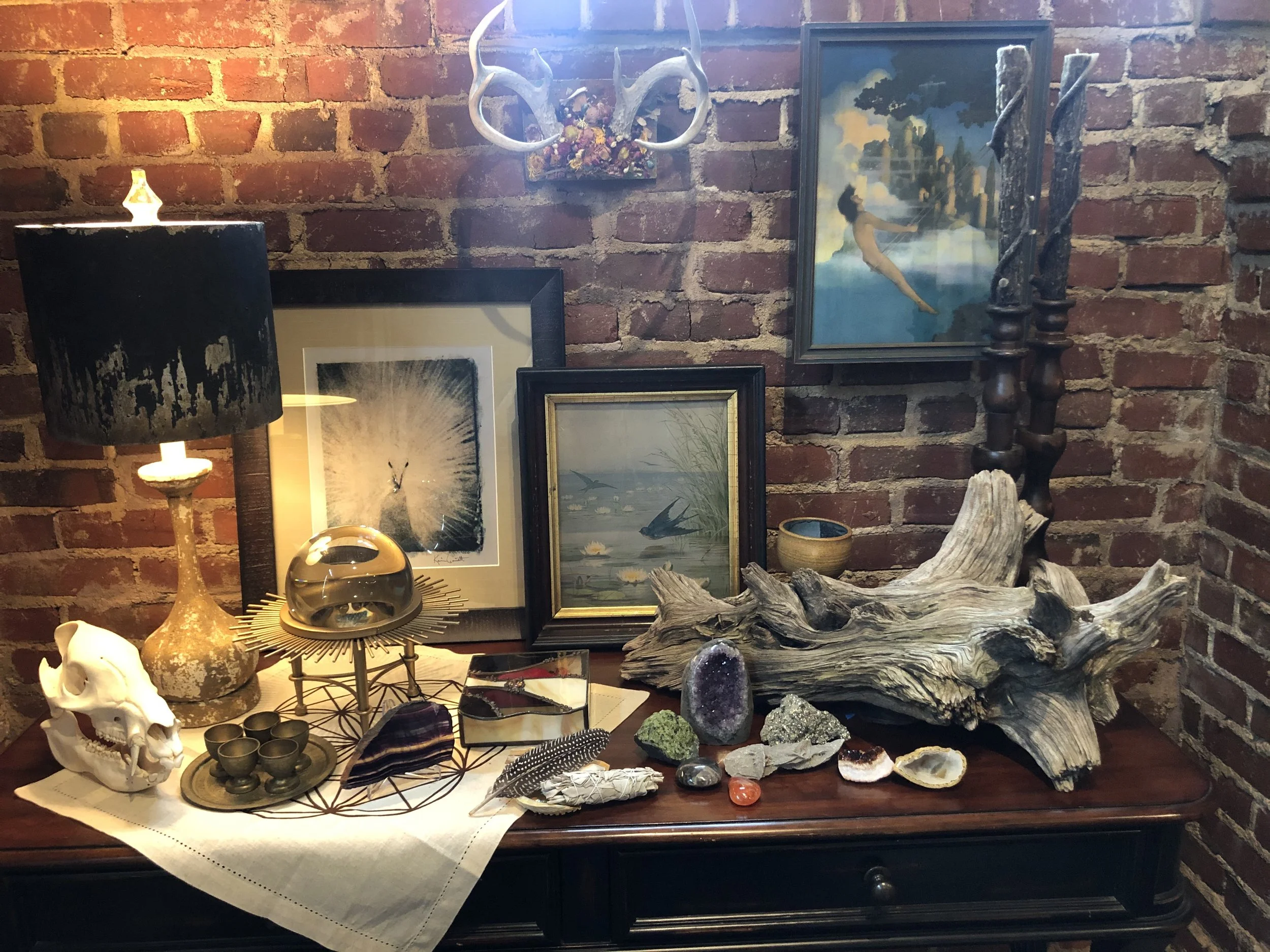 another antler artwork on set for a show that I don't remember the name of!