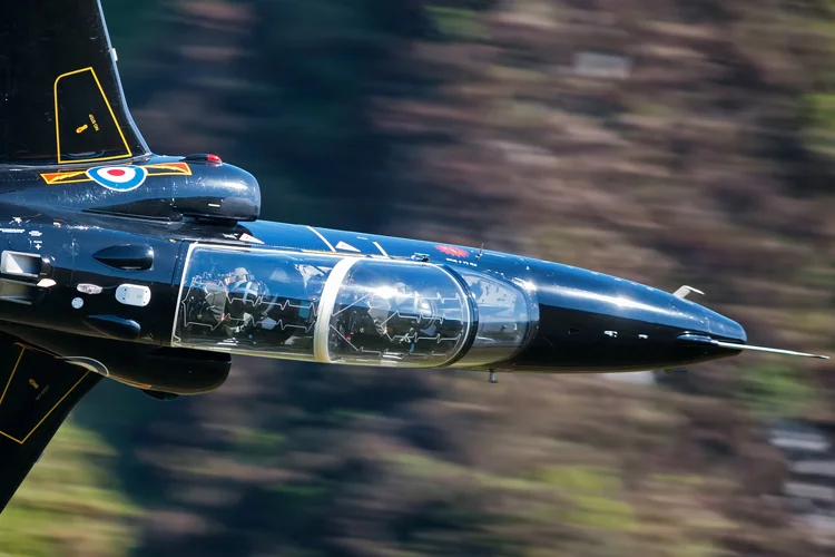 Close up with student and instructor from IV Squadron based at RAF Valley.