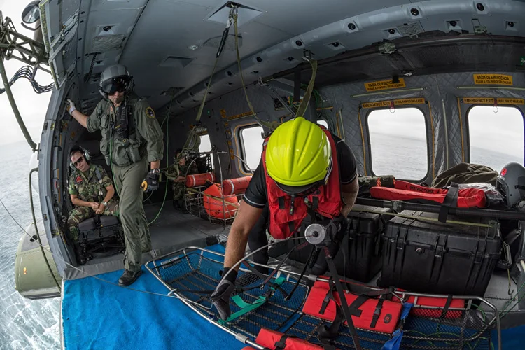 751 Squadron also flew SAR training missions during the exercise, to keep the crews on duty current. 