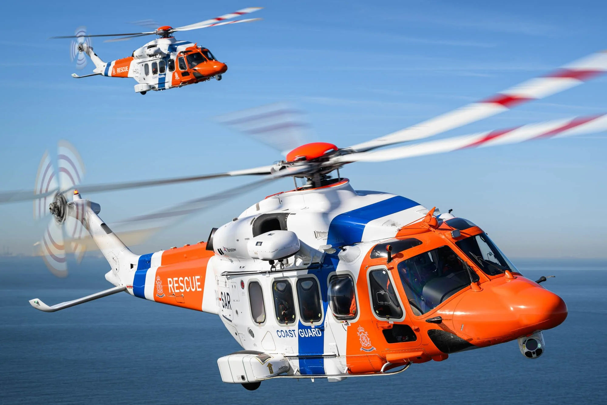 Netherlands Coast Guard Leonardo AW189 Helicopters