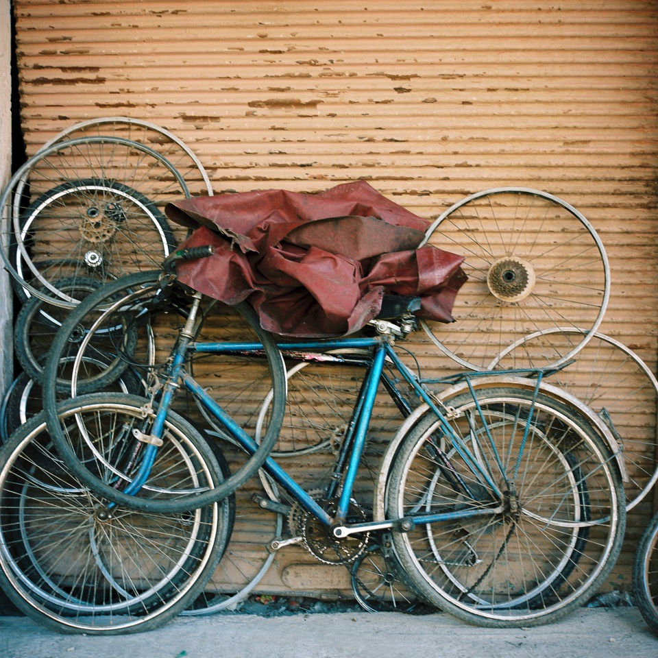 Bikes | Rolliefelx f2.8 Portra | Huda Almughni