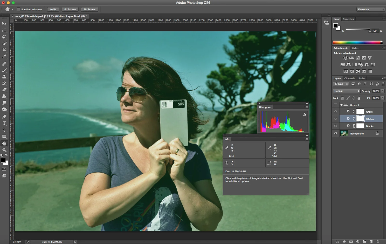 Color Negative Color Correction with White Balance Cards | Mark Schlocker