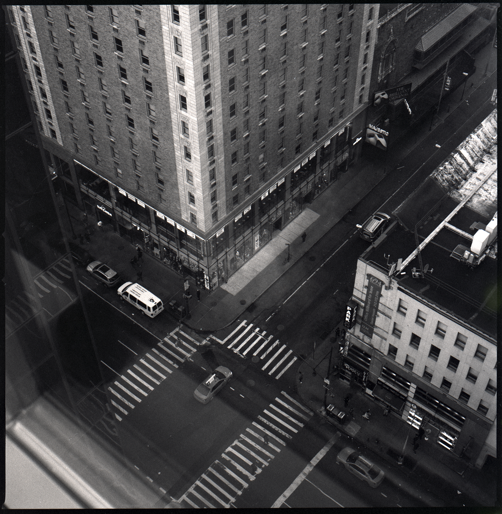 A New York City intersection | Hasselblad 500cm | Ilford HP5+| Ellen Goodman