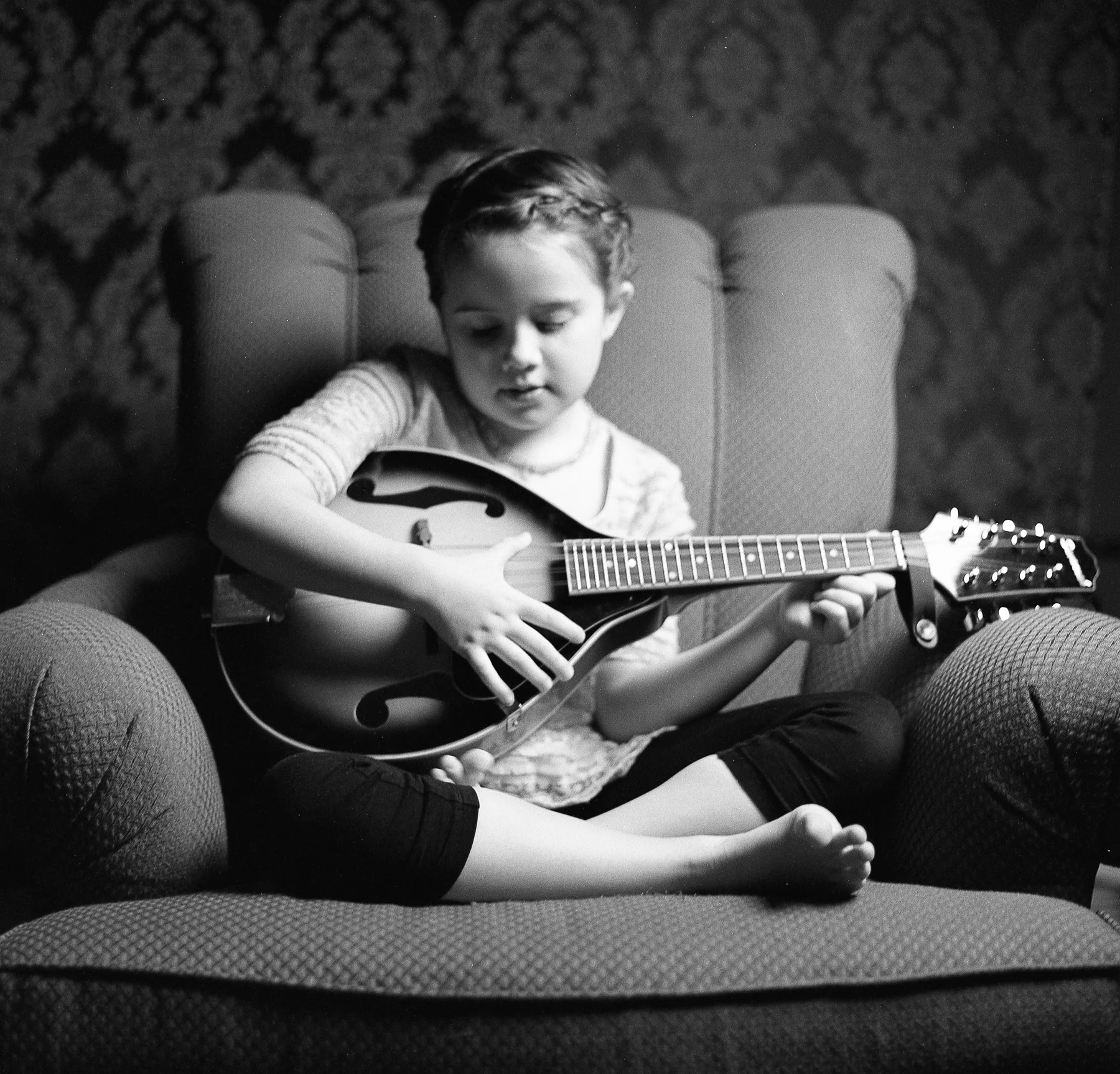 Girl With Mandolin | Hasselblad 500cm | Ruby Berry