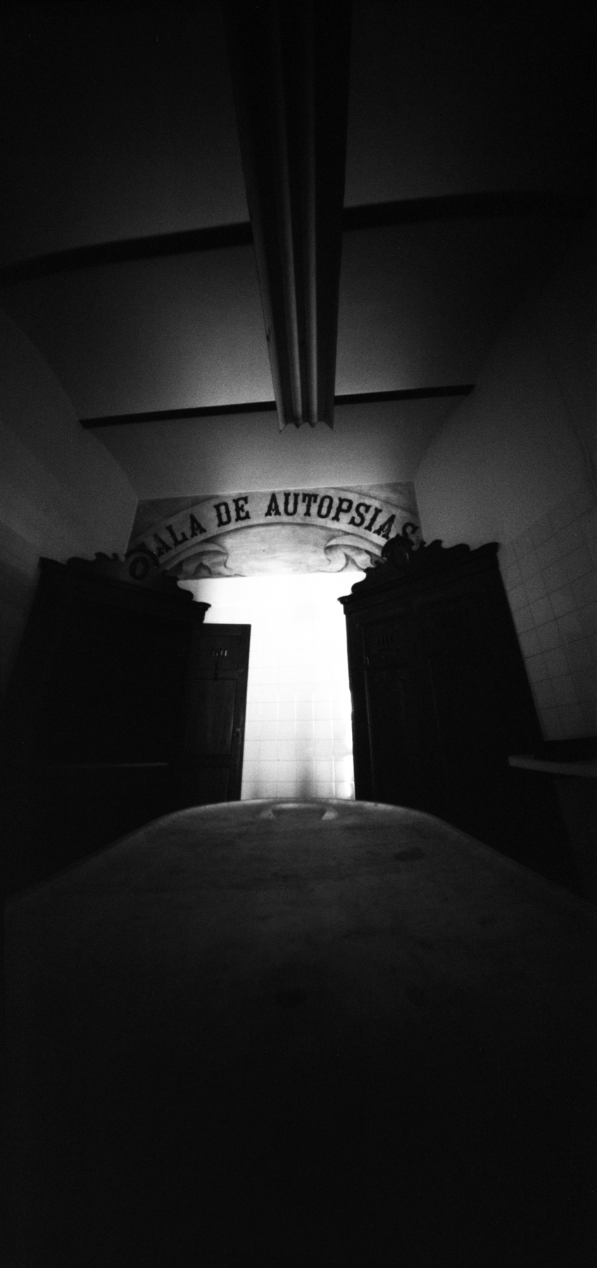 Jesús Joglar | Autopsy Room | 6x12 pinhole | Ilford HP5